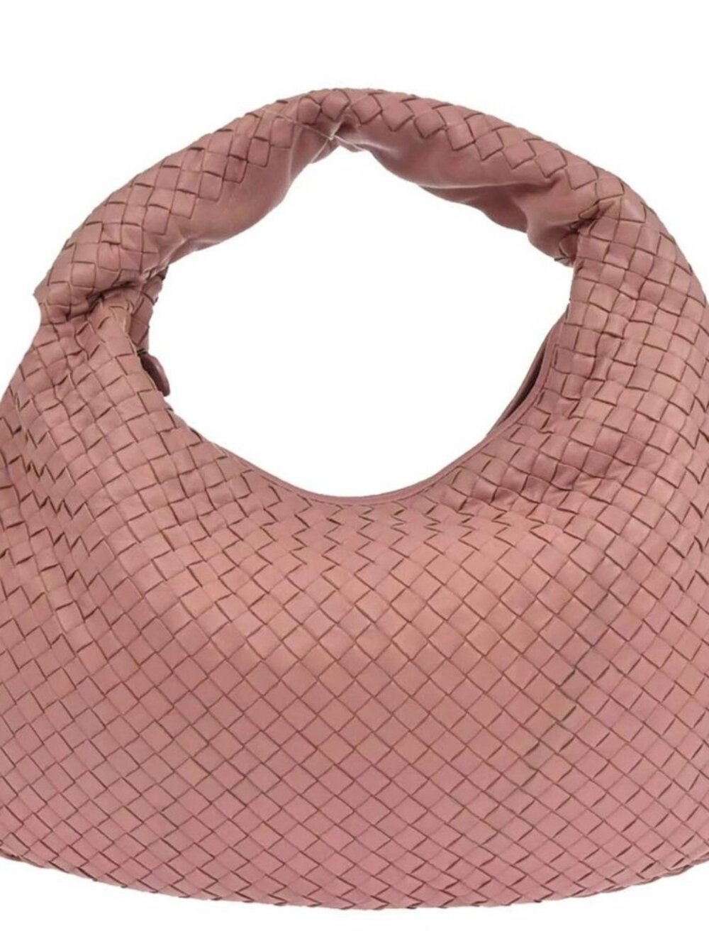 Bottega Veneta Pink Lambskin Intrecciato Hobo